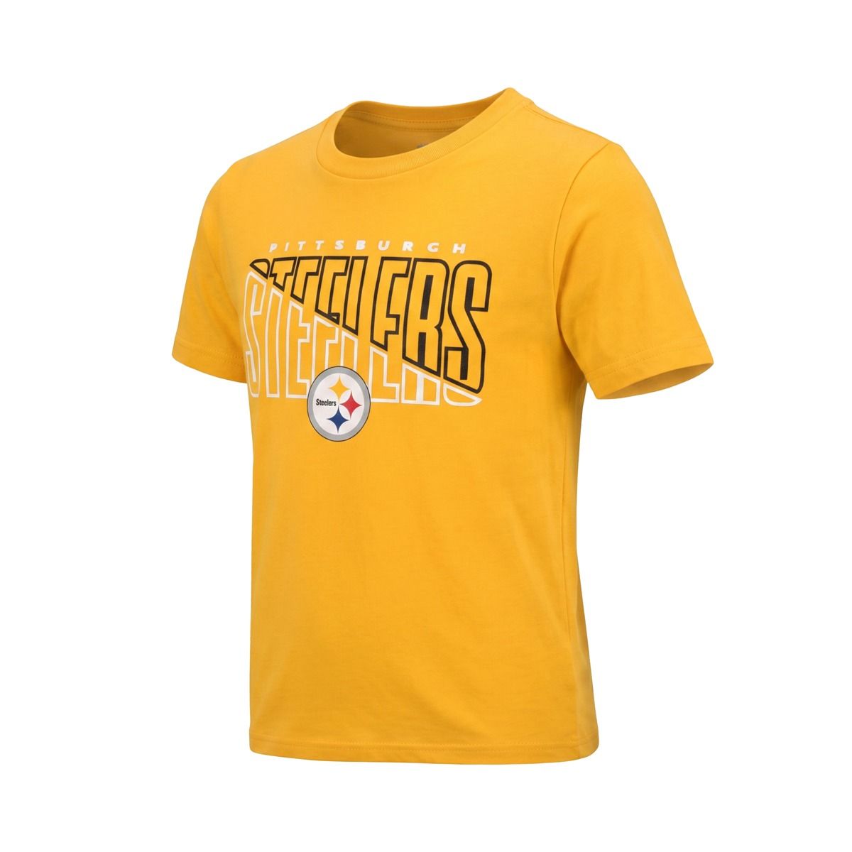 Pittsburgh Steelers Youth Split Decision Short Sleeve T-Shirt