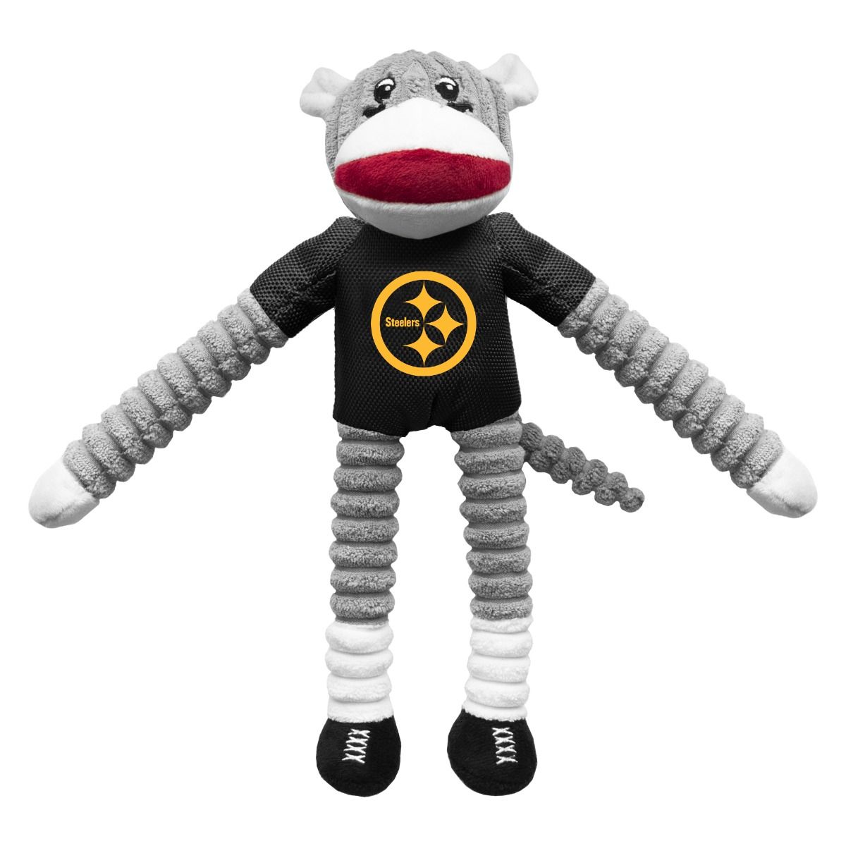 Pittsburgh Steelers Color Rush Sock Monkey Pet Toy