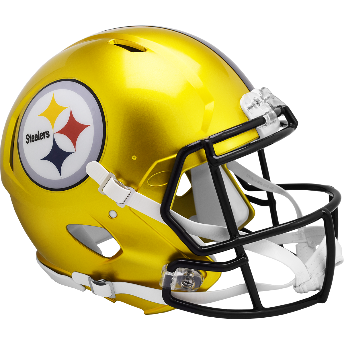 Pittsburgh Steelers Flash Gold Authentic Speed Helmet