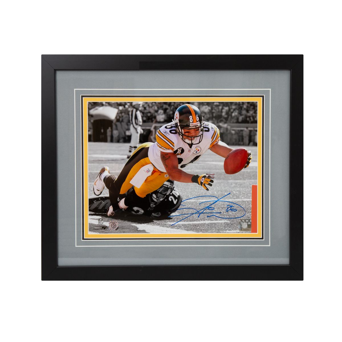 Pittsburgh Steelers #86 Hines Ward Spotlight Signed Framed 11x14 Photo 2 Pittsburgh Steelers #86 Hines Ward Spotlight Signed Framed 11x14 Photo