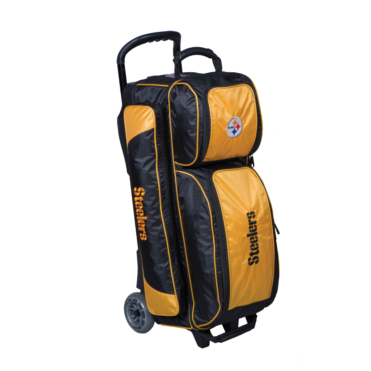 Pittsburgh Steelers Premium Triple Roller Bowling Bag 2 Pittsburgh Steelers Premium Triple Roller Bowling Bag