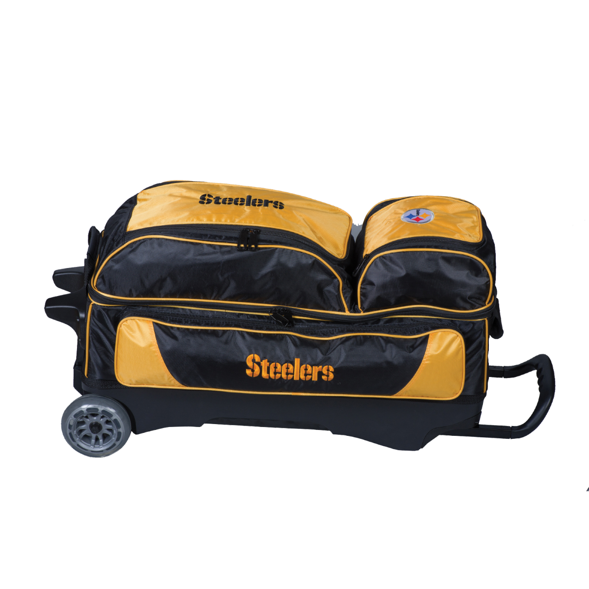 Pittsburgh Steelers Premium Triple Roller Bowling Bag 3 Pittsburgh Steelers Premium Triple Roller Bowling Bag