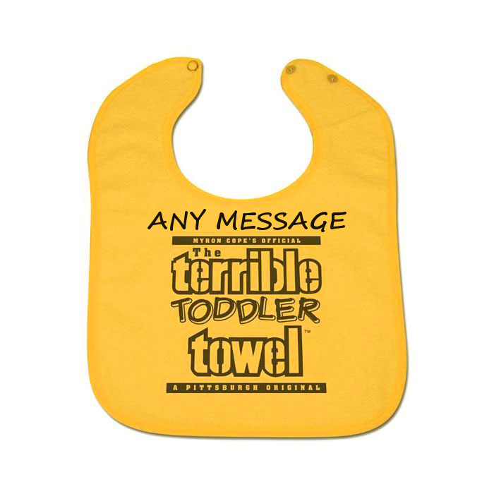 Pittsburgh Steelers Custom Terrible Toddler Bib