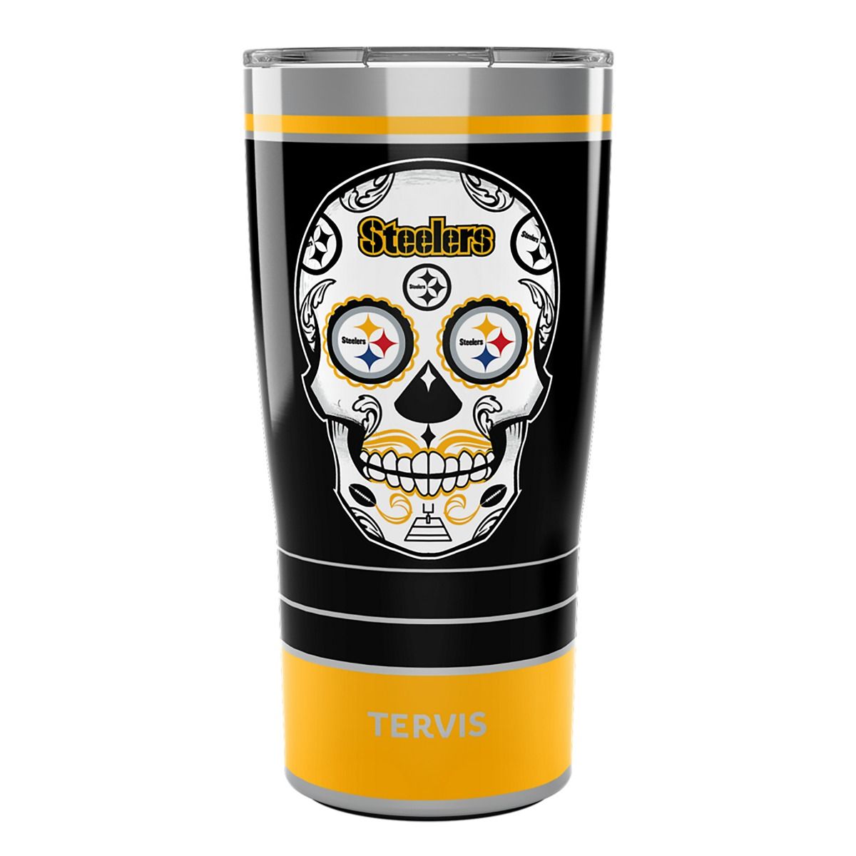 Pittsburgh Steelers 20oz. Tervis Sugar Skull Stainless Steel Tumbler