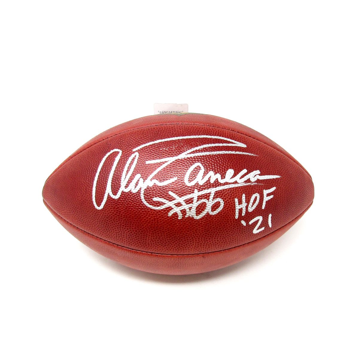 Pittsburgh Steelers #66 Alan Faneca Autographed NFL Authentic 'The Duke' Football with Inscription