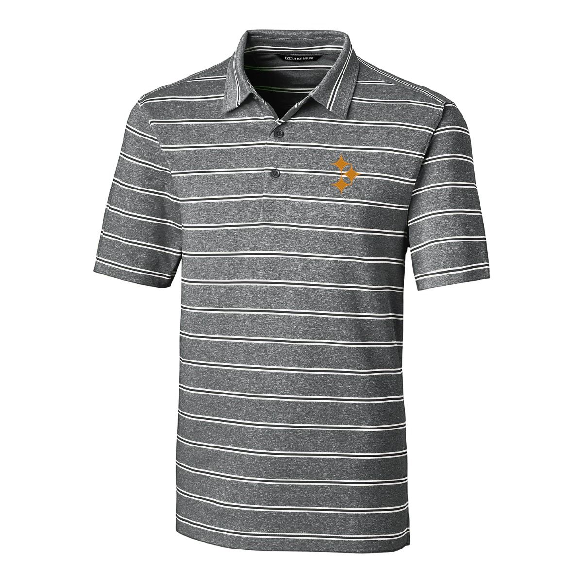 Pittsburgh Steelers Men's Cutter & Buck Forge Heather Stripe Polo