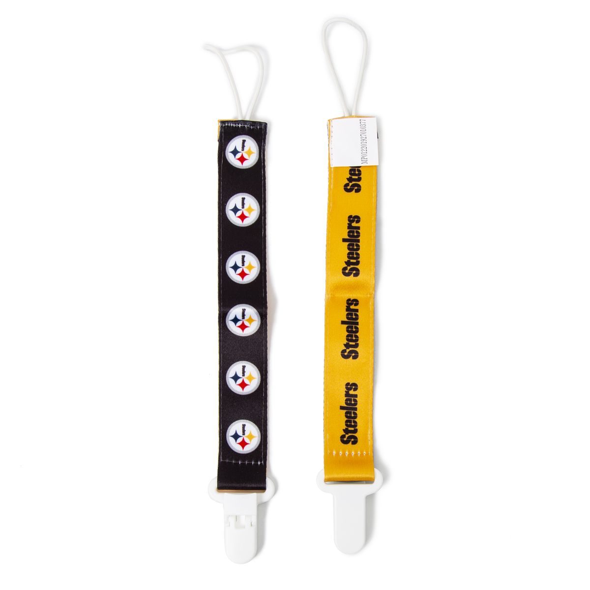 Pittsburgh Steelers Pacifier Clip - 2 pack