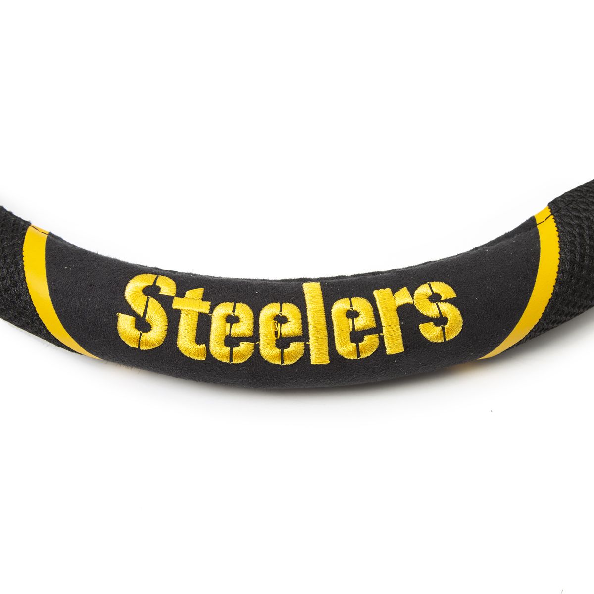 Pittsburgh Steelers Embroidered Logo Steering Wheel Cover