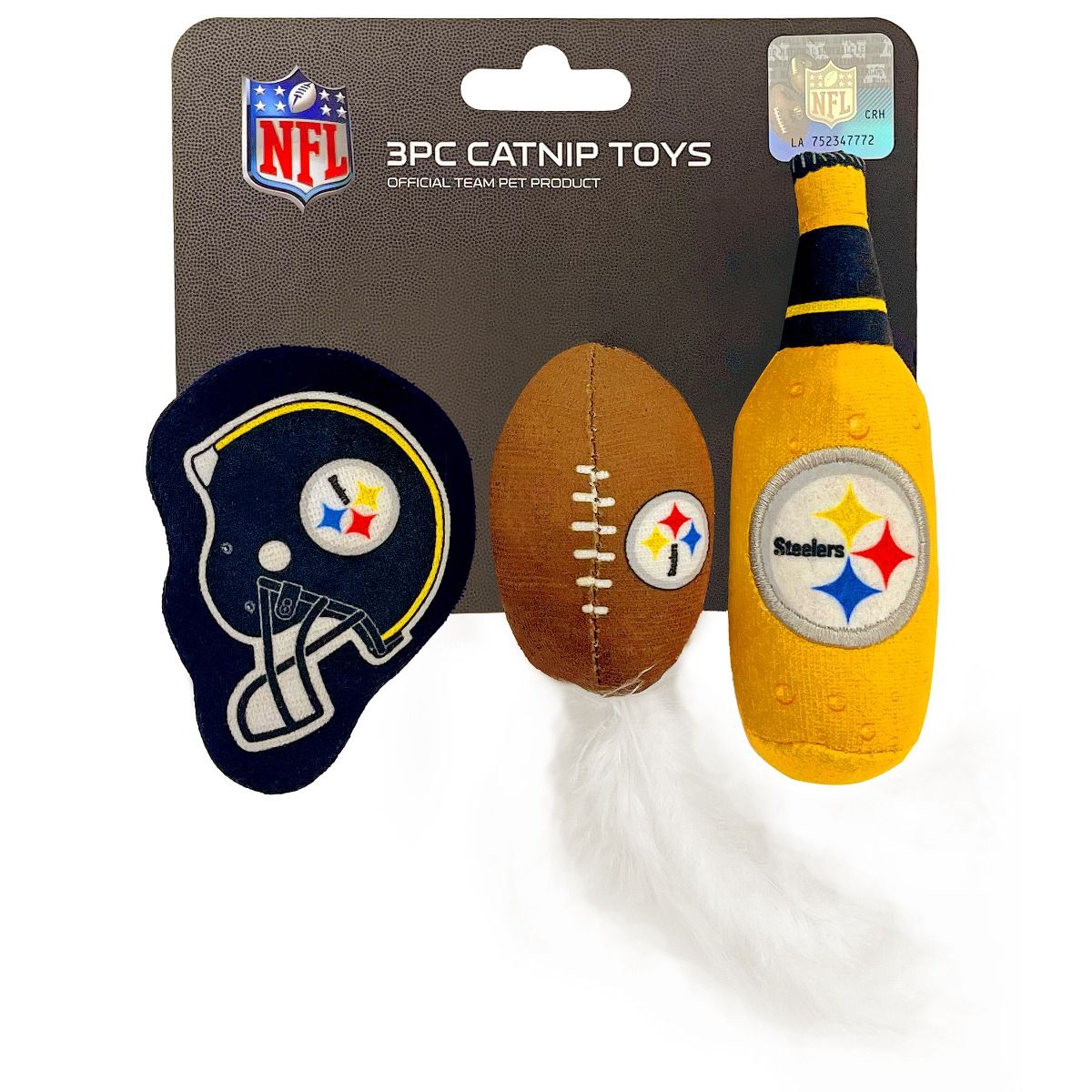 Pittsburgh Steelers Cat Nip 3 Piece Toys