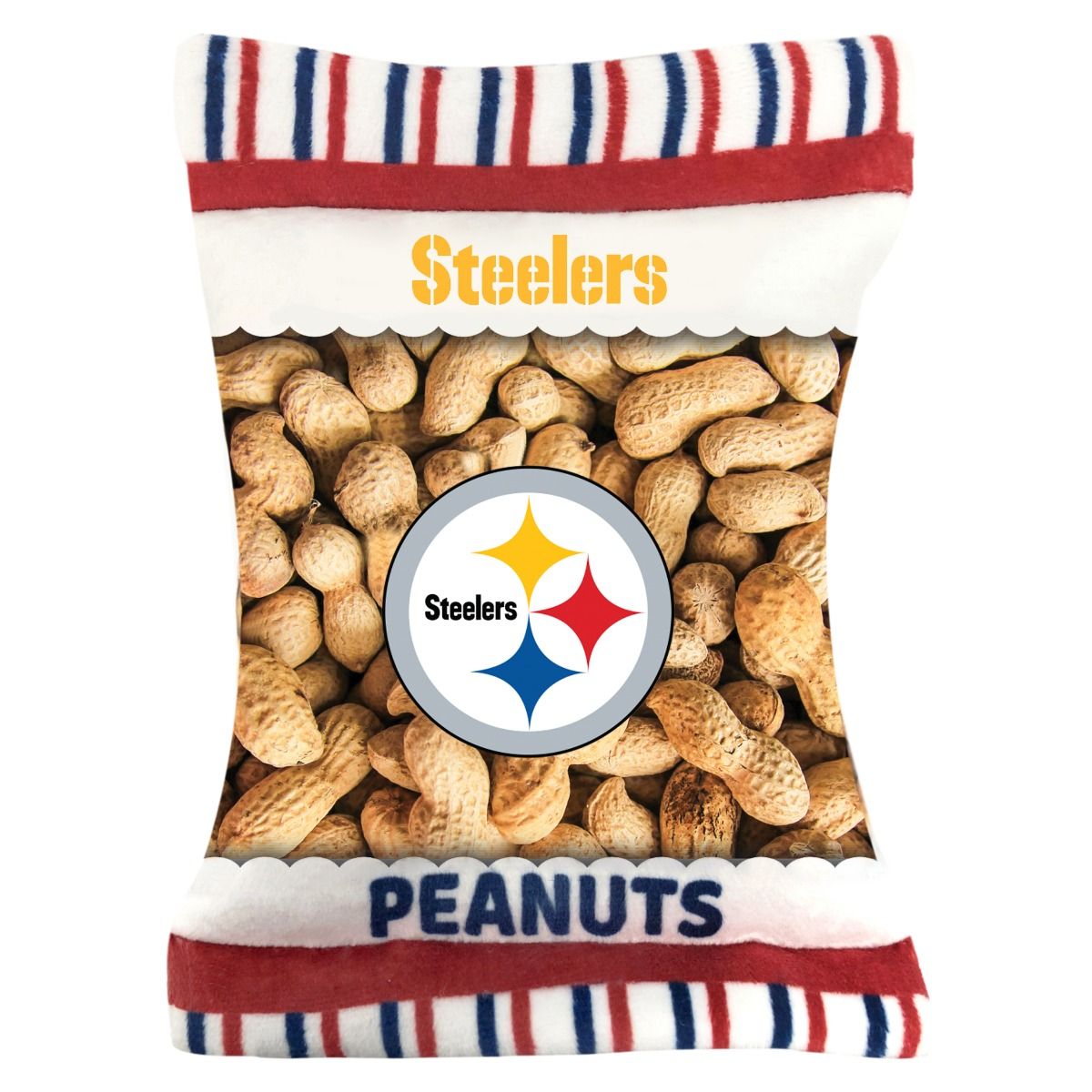 Pittsburgh Steelers Crinkle Bag of Peanuts Pet Toy 7 Pittsburgh Steelers Crinkle Bag of Peanuts Pet Toy