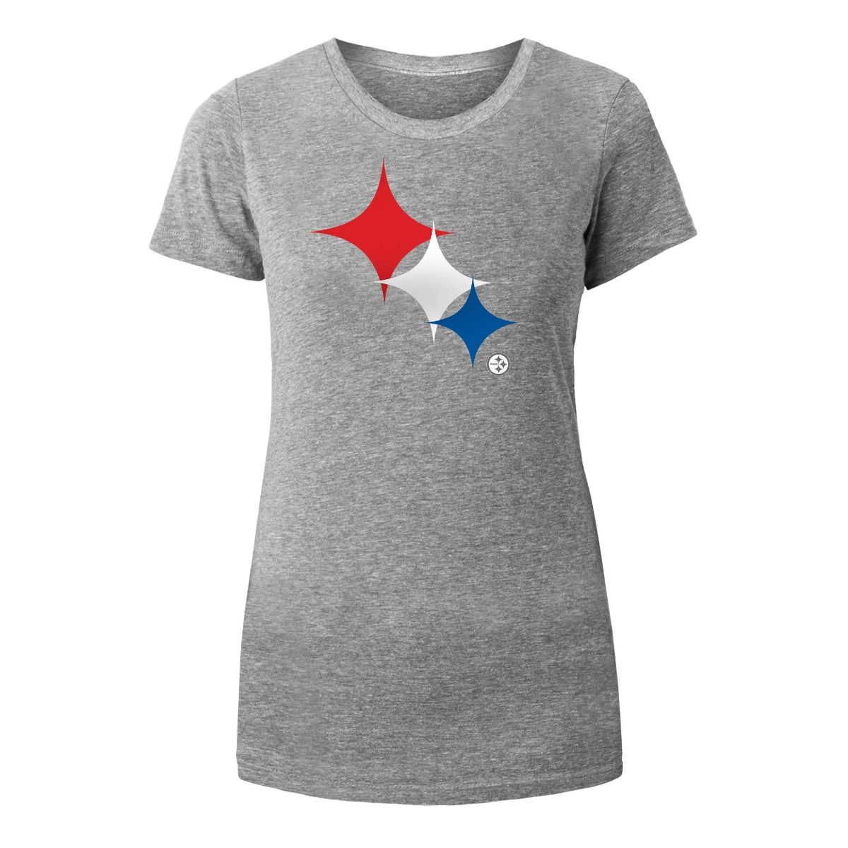 Pittsburgh Steelers Women's New Era Patriotic Hypo Scoop Short Sleeve T-Shirt