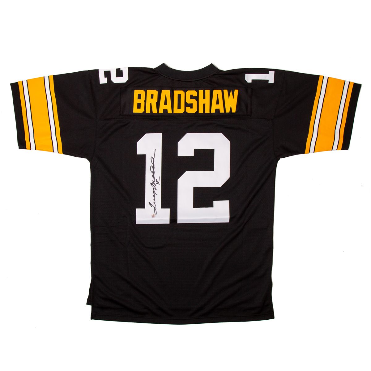 Pittsburgh Steelers #12 Terry Bradshaw Autographed Mitchell & Ness Limited Jersey