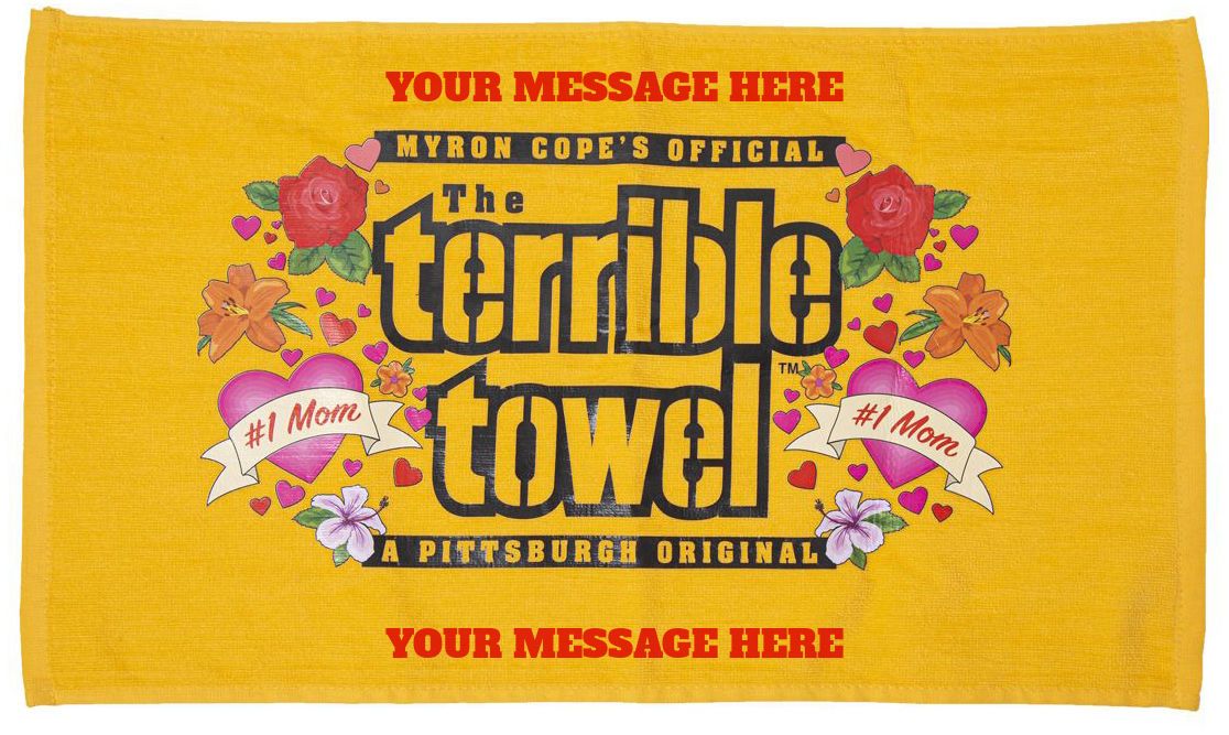 Pittsburgh Steelers Custom #1 Mom Terrible Towel®