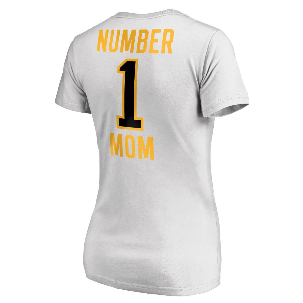 Pittsburgh Steelers Women's #1 Mom V-Neck Short Sleeve T-Shirt