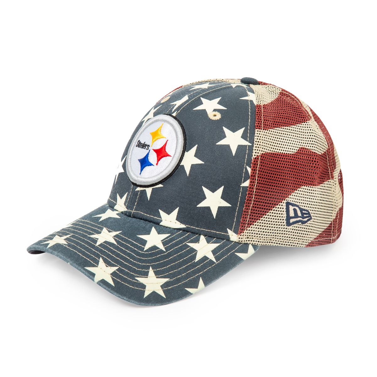 Pittsburgh Steelers New Era 9FORTY Stars and Stripes Tech Hat