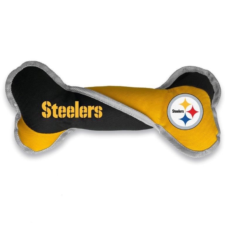 Pittsburgh Steelers Pet Bone Tug Toy 2 Pittsburgh Steelers Pet Bone Tug Toy