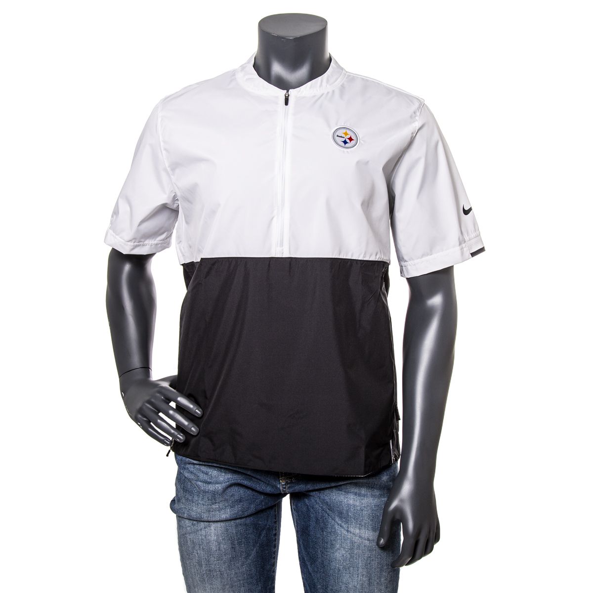 Pittsburgh Steelers Exclusive Men's Nike Membrane Short Sleeve Jacket