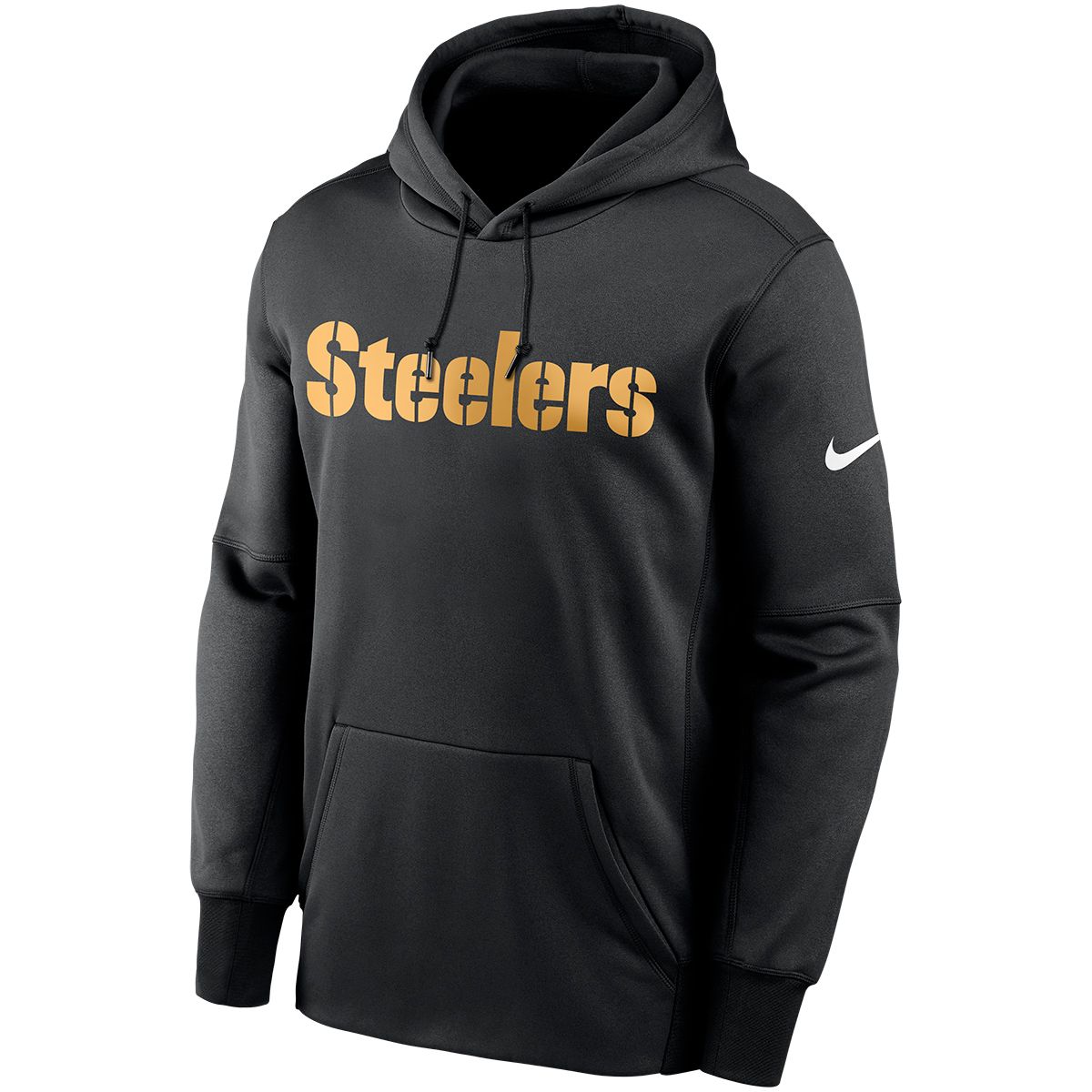 Pittsburgh Steelers Men's Nike Therma Wordmark Hoodie 2 Pittsburgh Steelers Men's Nike Therma Wordmark Hoodie