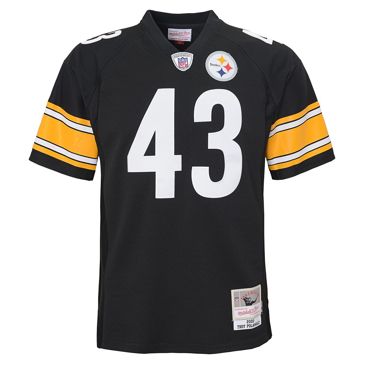 Troy Polamalu #43 Youth Mitchell & Ness Limited Home Jersey