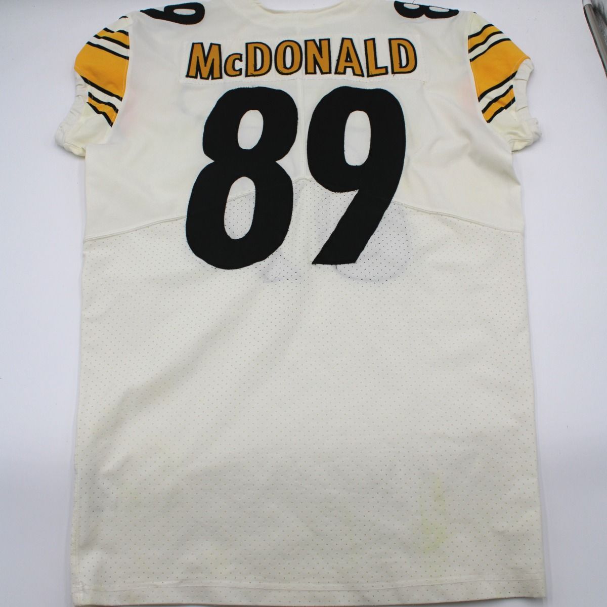 Pittsburgh Steelers #89 Vance McDonald 2019 Game Used Away Jersey 2 Pittsburgh Steelers #89 Vance McDonald 2019 Game Used Away Jersey