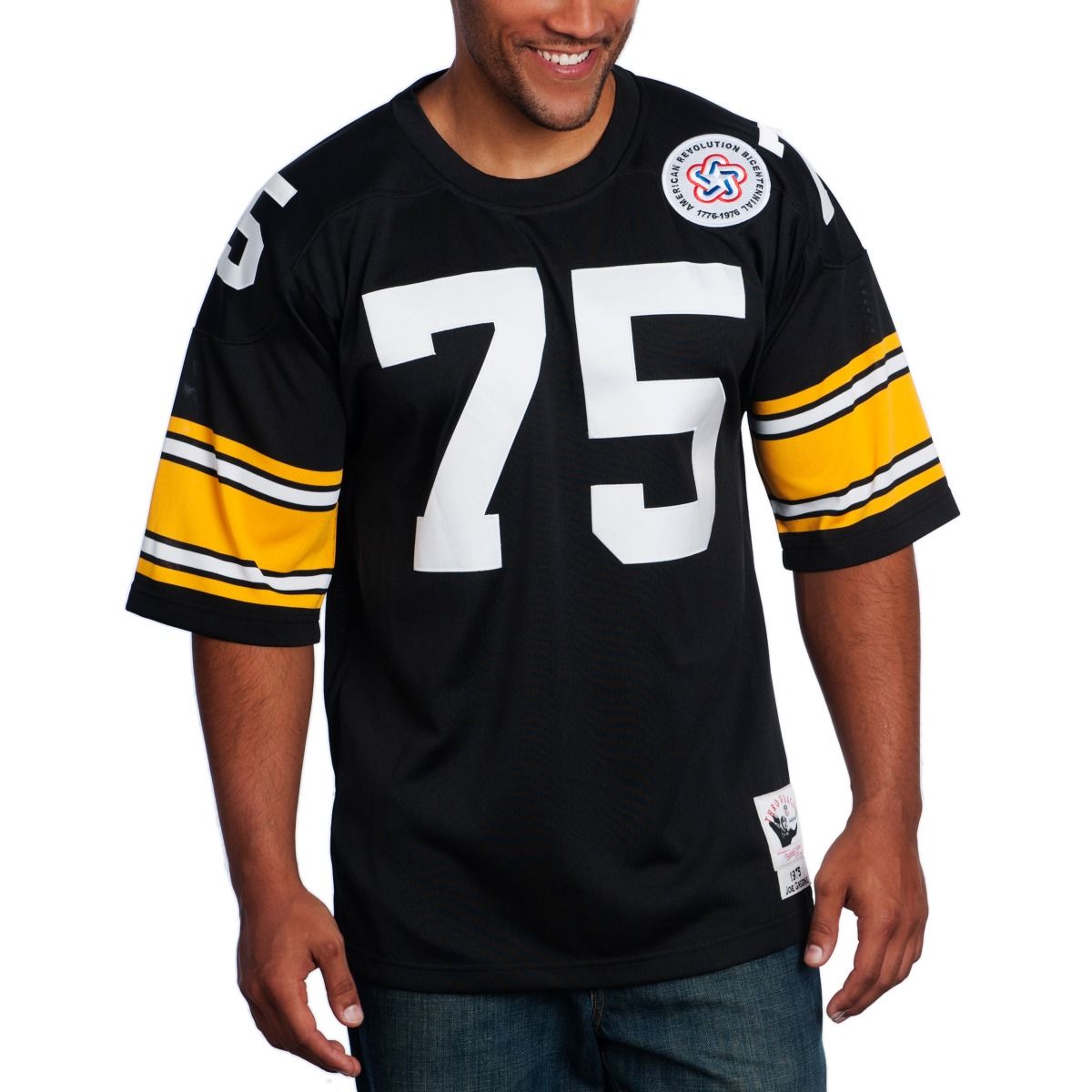 Joe Greene #75 Men's Mitchell & Ness Authentic Home Jersey