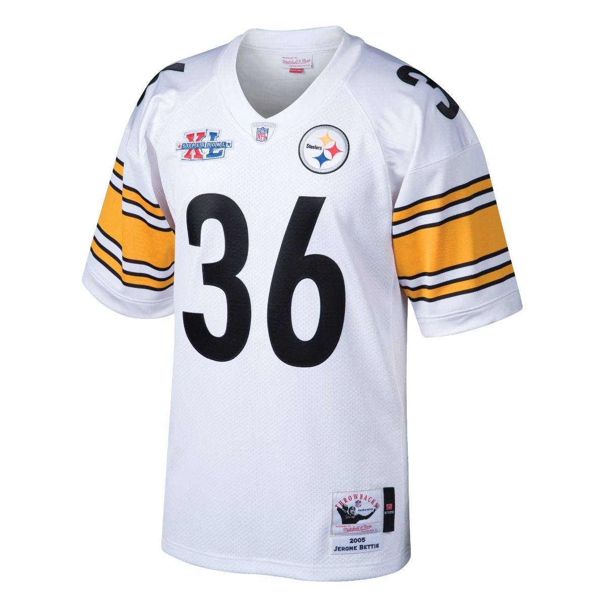 Jerome Bettis #36 Men's Mitchell & Ness Authentic Super Bowl XL Jersey
