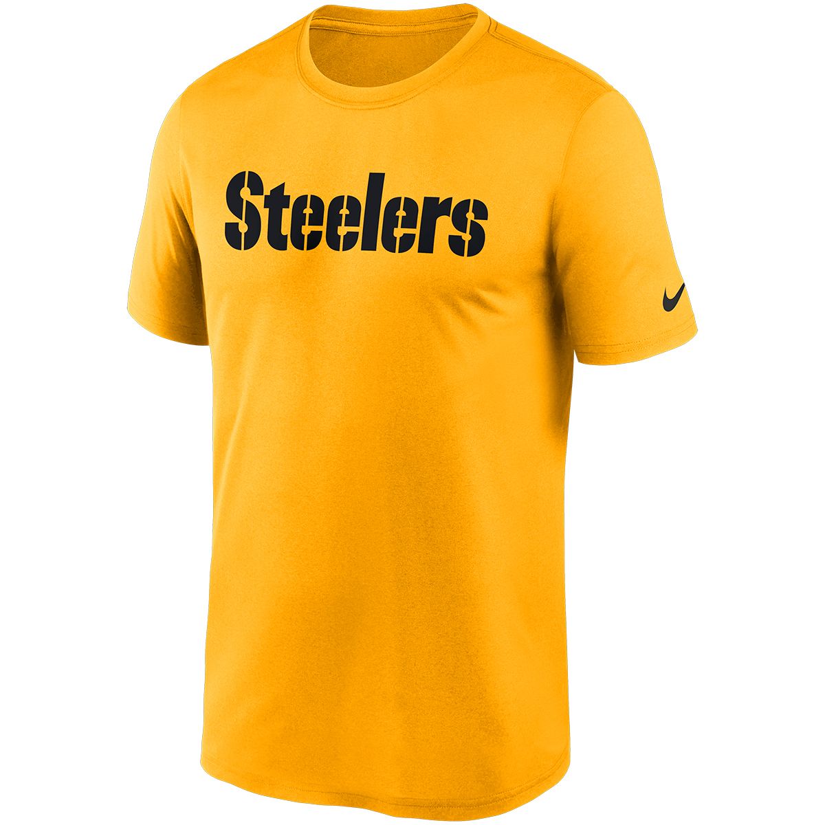 Pittsburgh Steelers Men's Nike Legend Wordmark Short Sleeve Gold T-Shirt