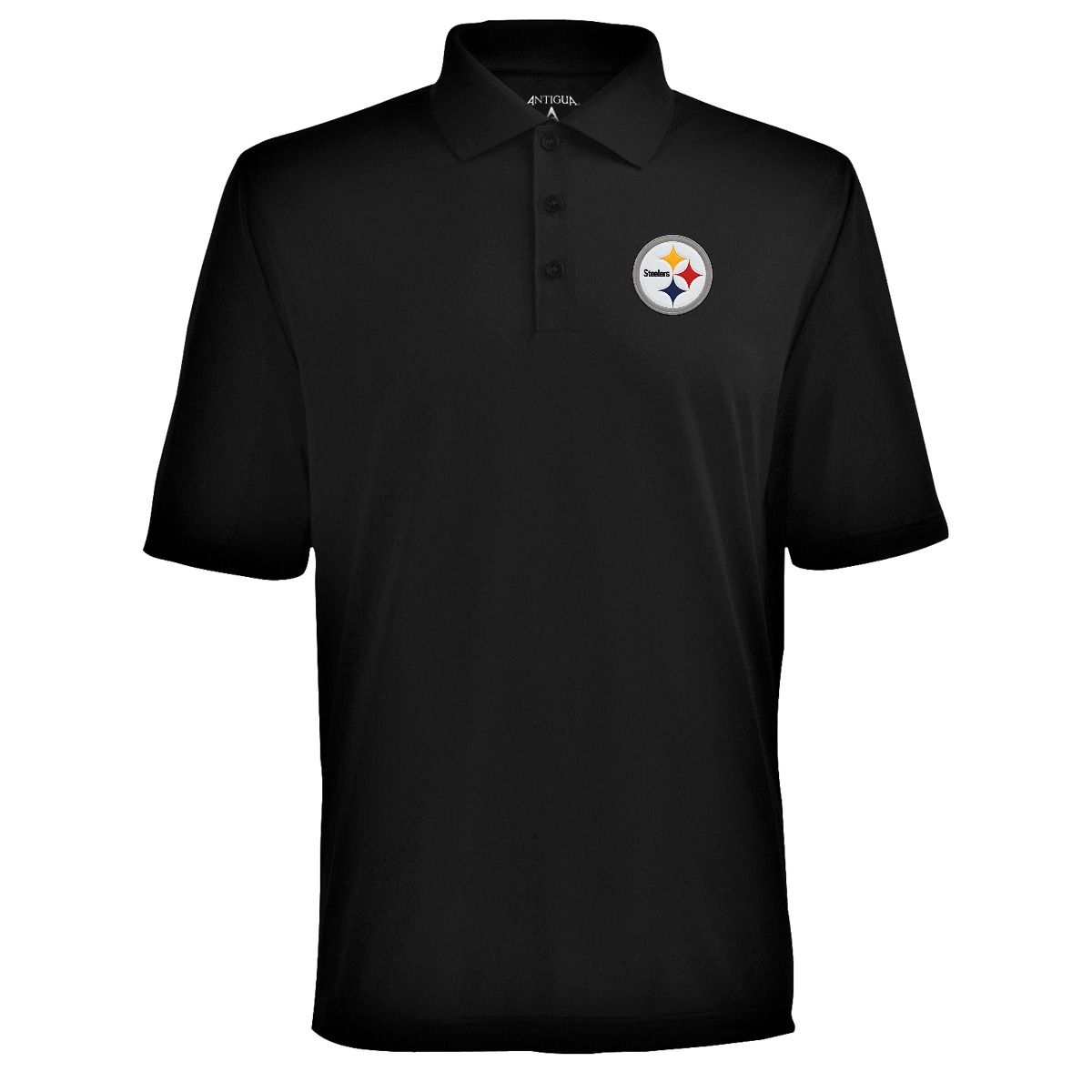 Pittsburgh Steelers Men's Antigua Pique Xtra Lite Primary Polo 6 Pittsburgh Steelers Men's Antigua Pique Xtra Lite Primary Polo
