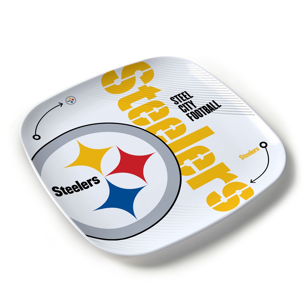 Pittsburgh Steelers Large Melamine Plate 1 Pittsburgh Steelers Large Melamine Plate