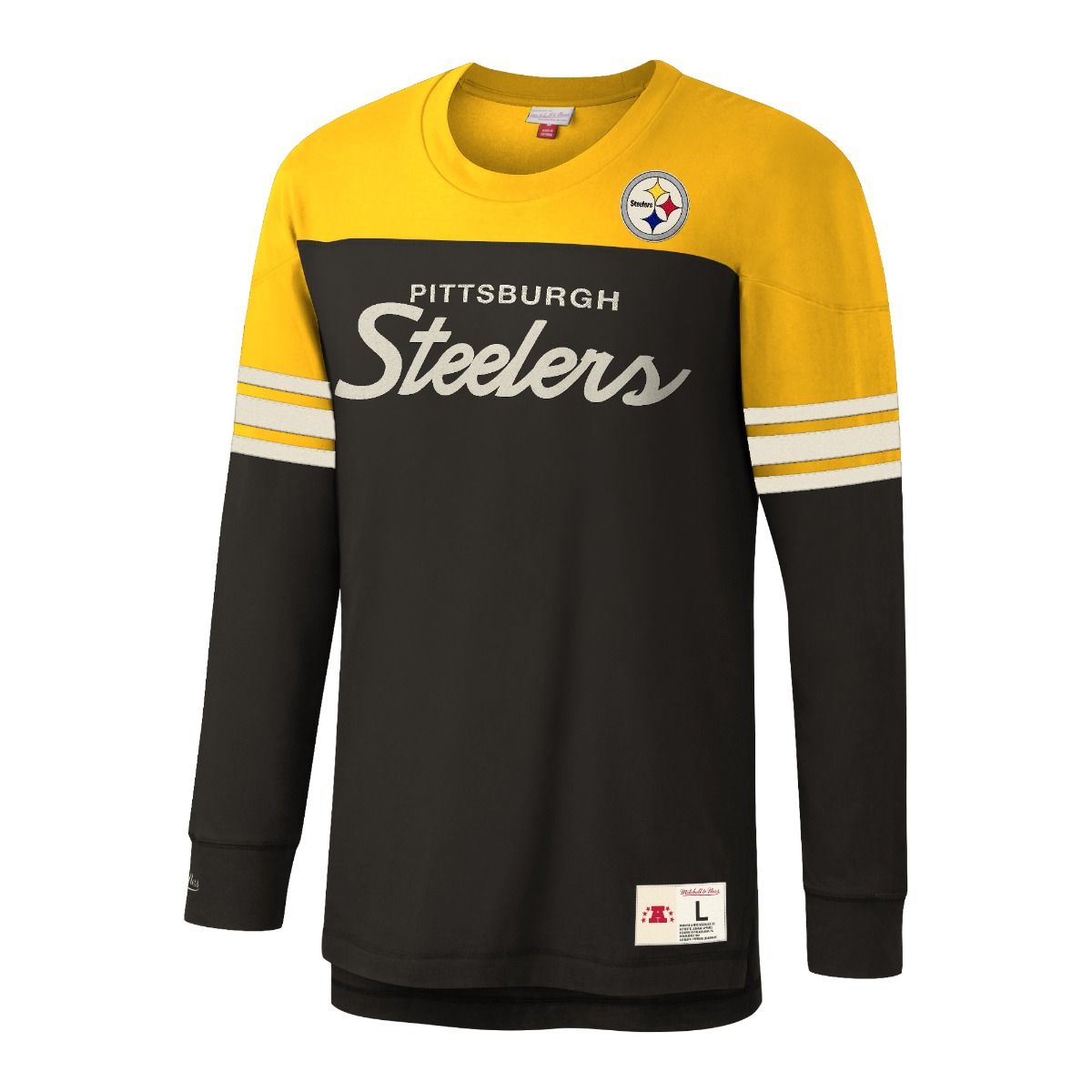 Pittsburgh Steelers Mitchell & Ness Special Script Long Sleeve T-Shirt