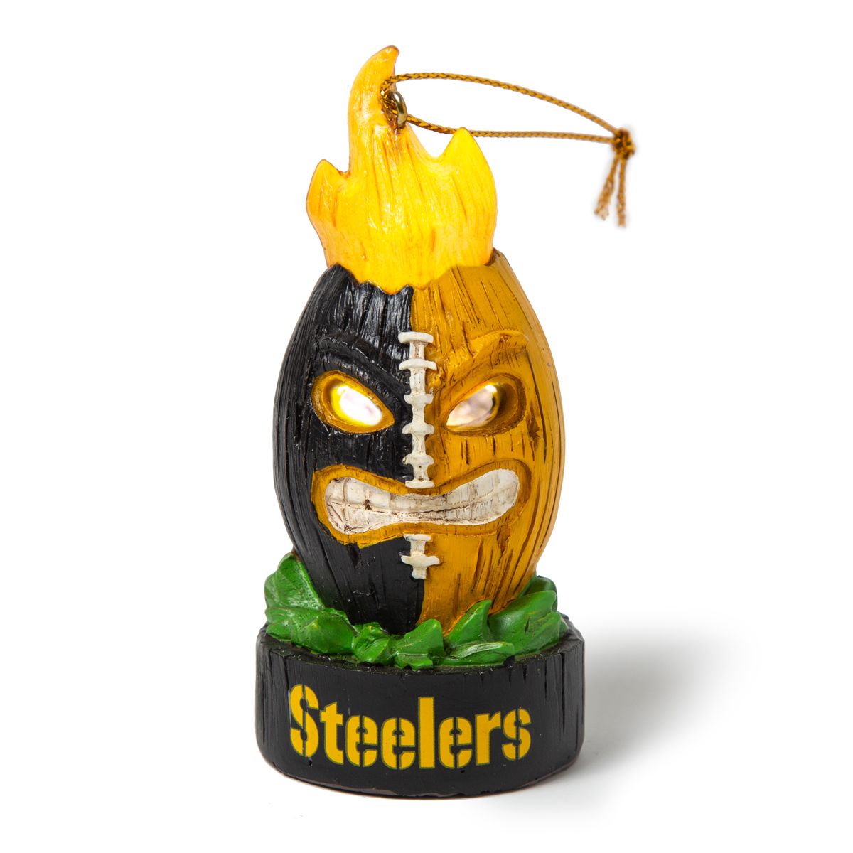 Pittsburgh Steelers Lit Team Ball Ornament 2 Pittsburgh Steelers Lit Team Ball Ornament