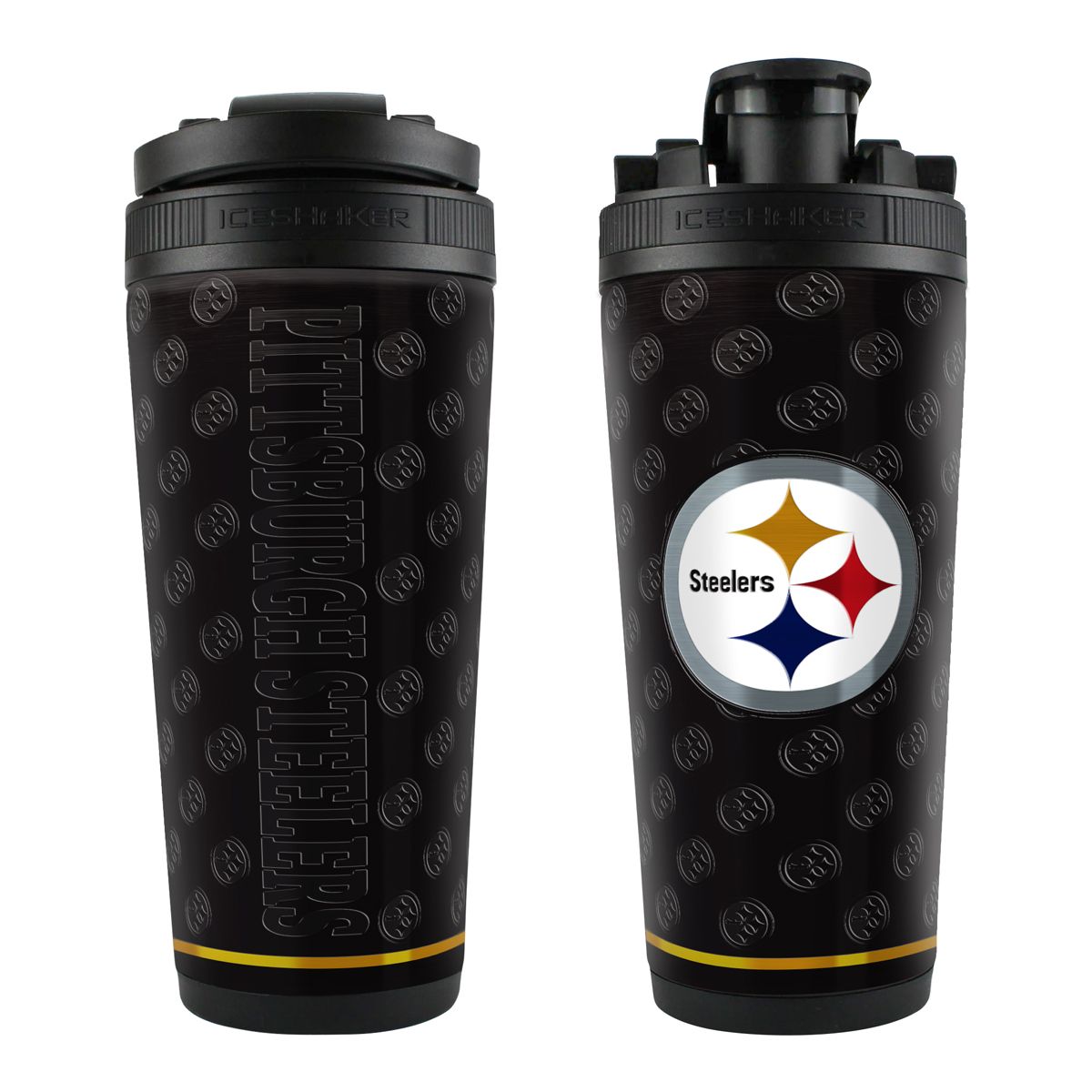 Pittsburgh Steelers Midnight Metallic Shaker Cup 1 Pittsburgh Steelers Midnight Metallic Shaker Cup