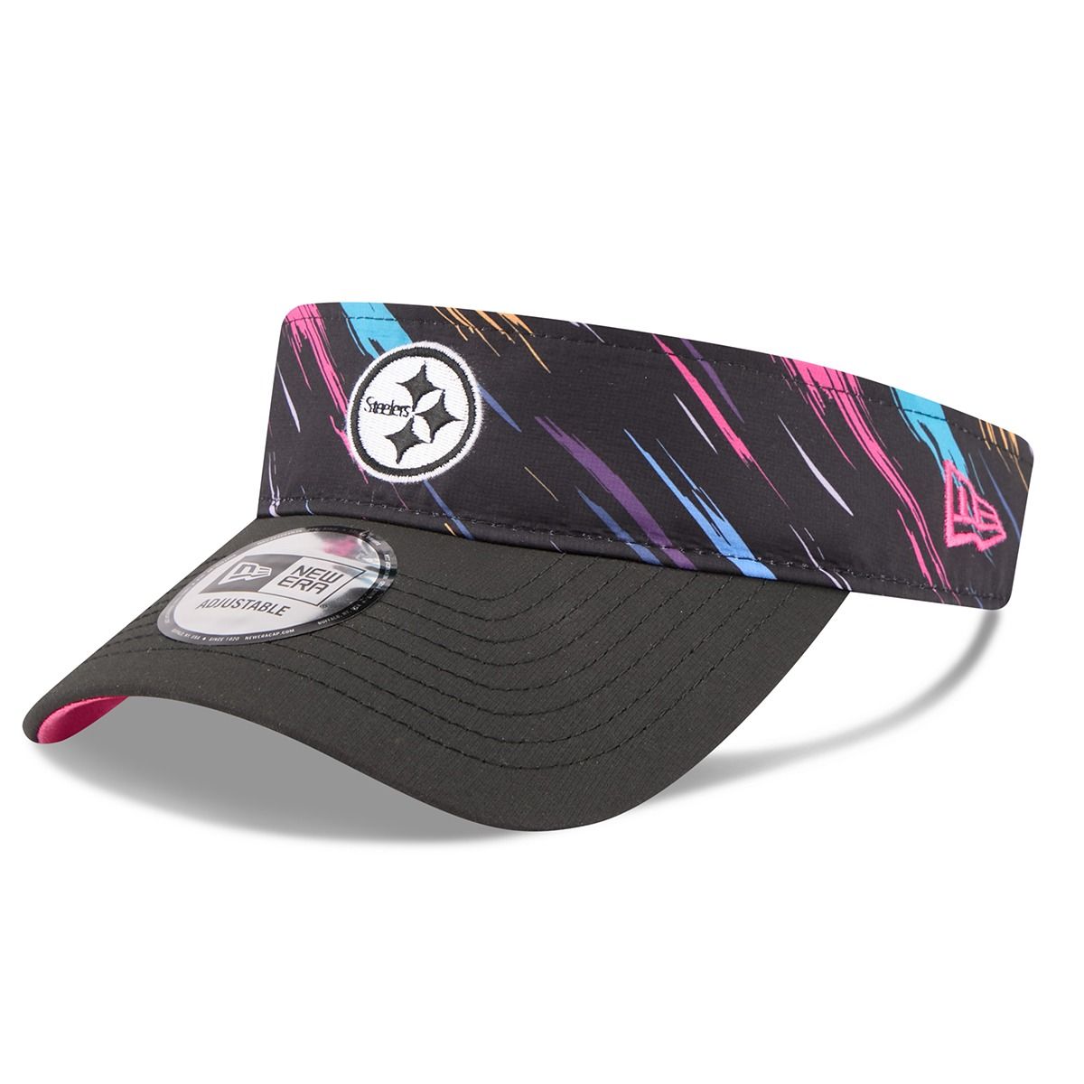Pittsburgh Steelers New Era Crucial Catch Sideline Visor