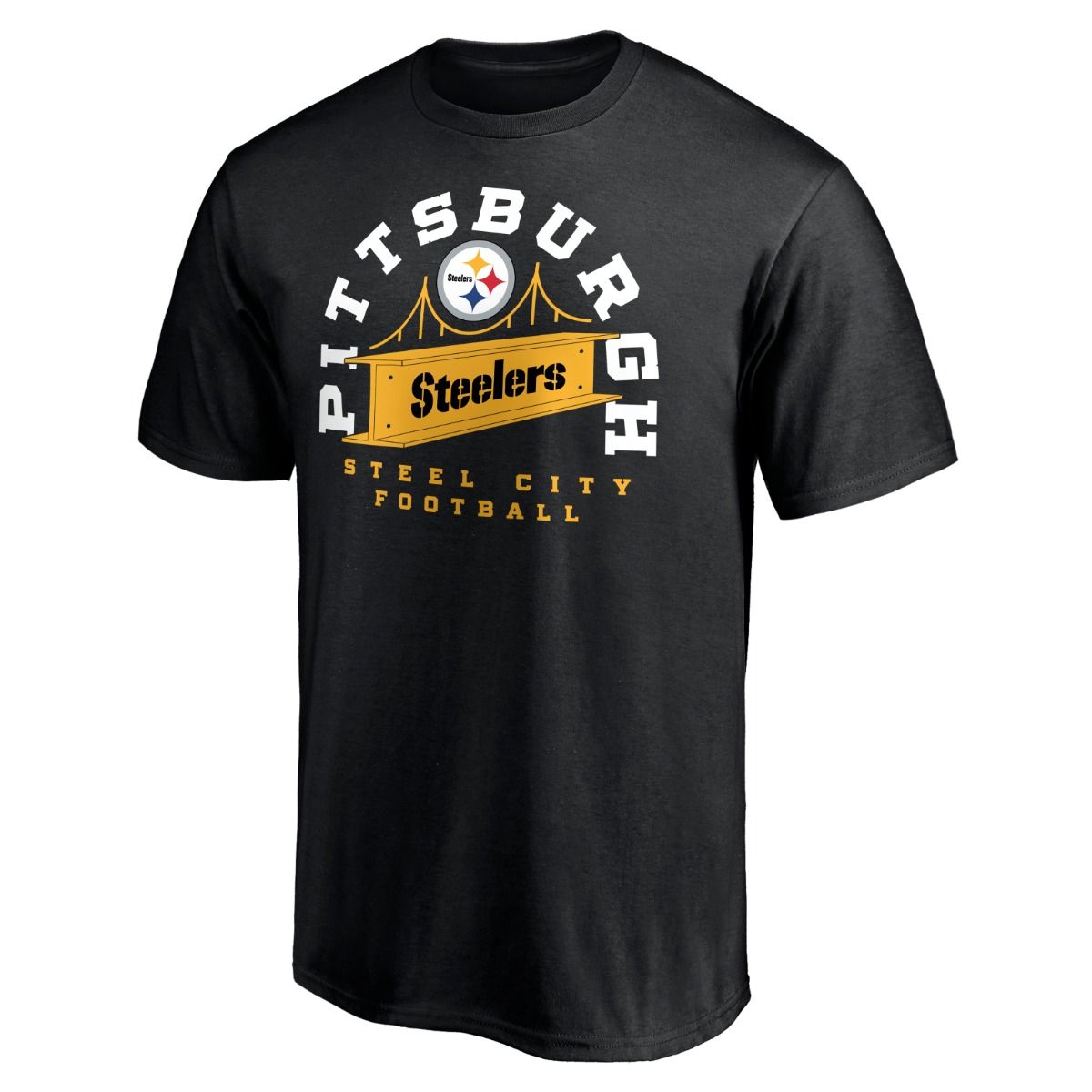 Pittsburgh Steelers Men's Push Ahead Local Short Sleeve T-Shirt