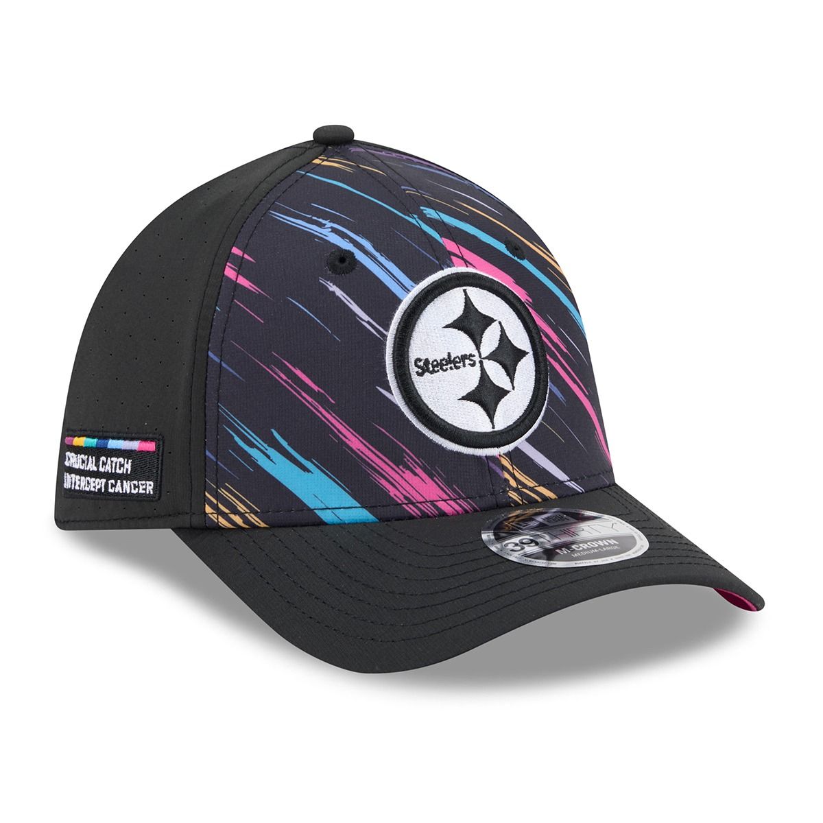 Pittsburgh Steelers New Era 39THIRTY Crucial Catch Sideline Hat