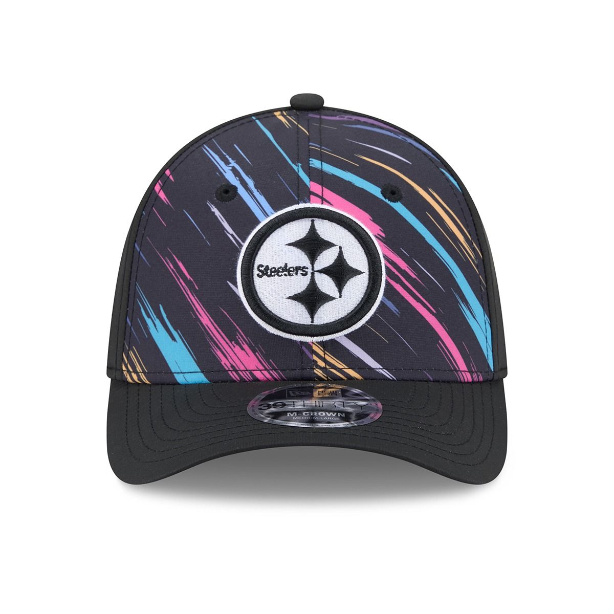 Pittsburgh Steelers New Era 39THIRTY Crucial Catch Sideline Hat