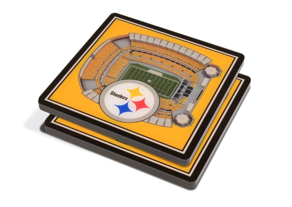 Pittsburgh Steelers Stadium 3D Coasters 4 Pittsburgh Steelers Stadium 3D Coasters