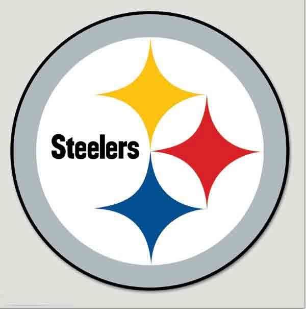 Pittsburgh Steelers 8x8 Vinyl Color Logo Decal