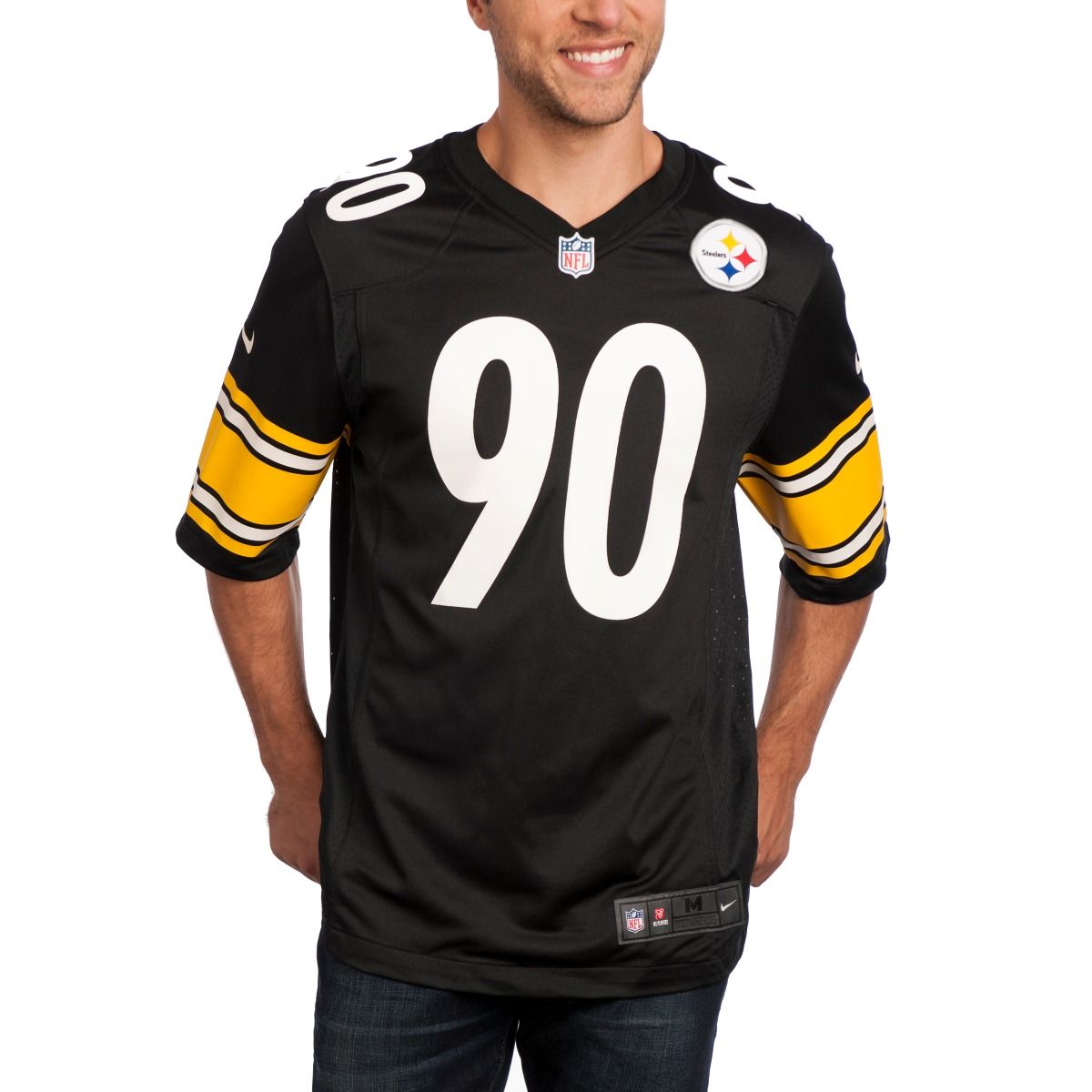 T.J. Watt #90 Men's Nike Replica Home Jersey 4 T.J. Watt #90 Men's Nike Replica Home Jersey