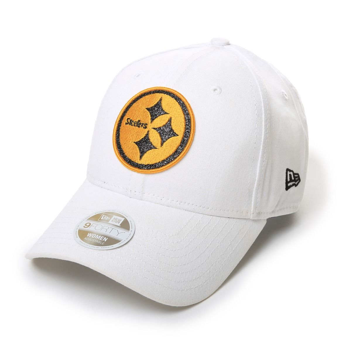 Pittsburgh Steelers Women's New Era 9FORTY Glitter Glam Team Hat 3 Pittsburgh Steelers Women's New Era 9FORTY Glitter Glam Team Hat