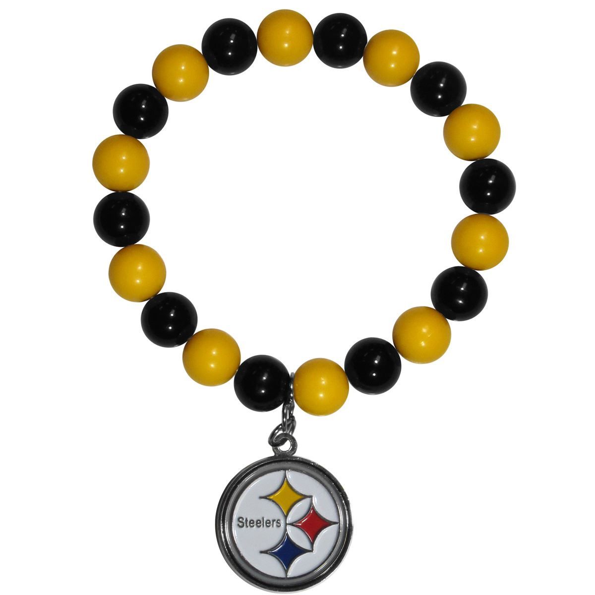Pittsburgh Steelers Fan Bead Bracelet 1 Pittsburgh Steelers Fan Bead Bracelet