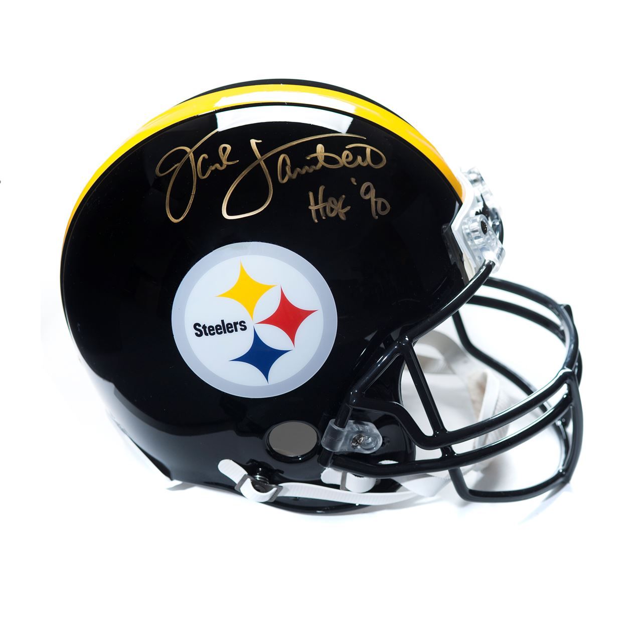 Pittsburgh Steelers #58 Jack Lambert Autographed Riddell ProLine Authentic Full Size Helmet 2 Pittsburgh Steelers #58 Jack Lambert Autographed Riddell ProLine Authentic Full Size Helmet