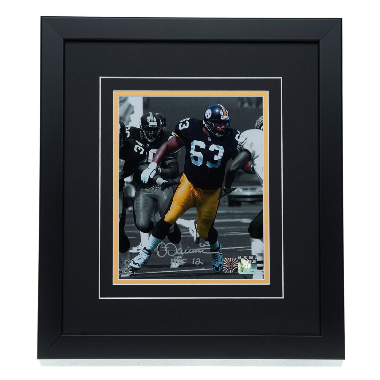Pittsburgh Steelers #63 Dermontti Dawson Signed 'Leading the Way' 8x10 Framed Photo