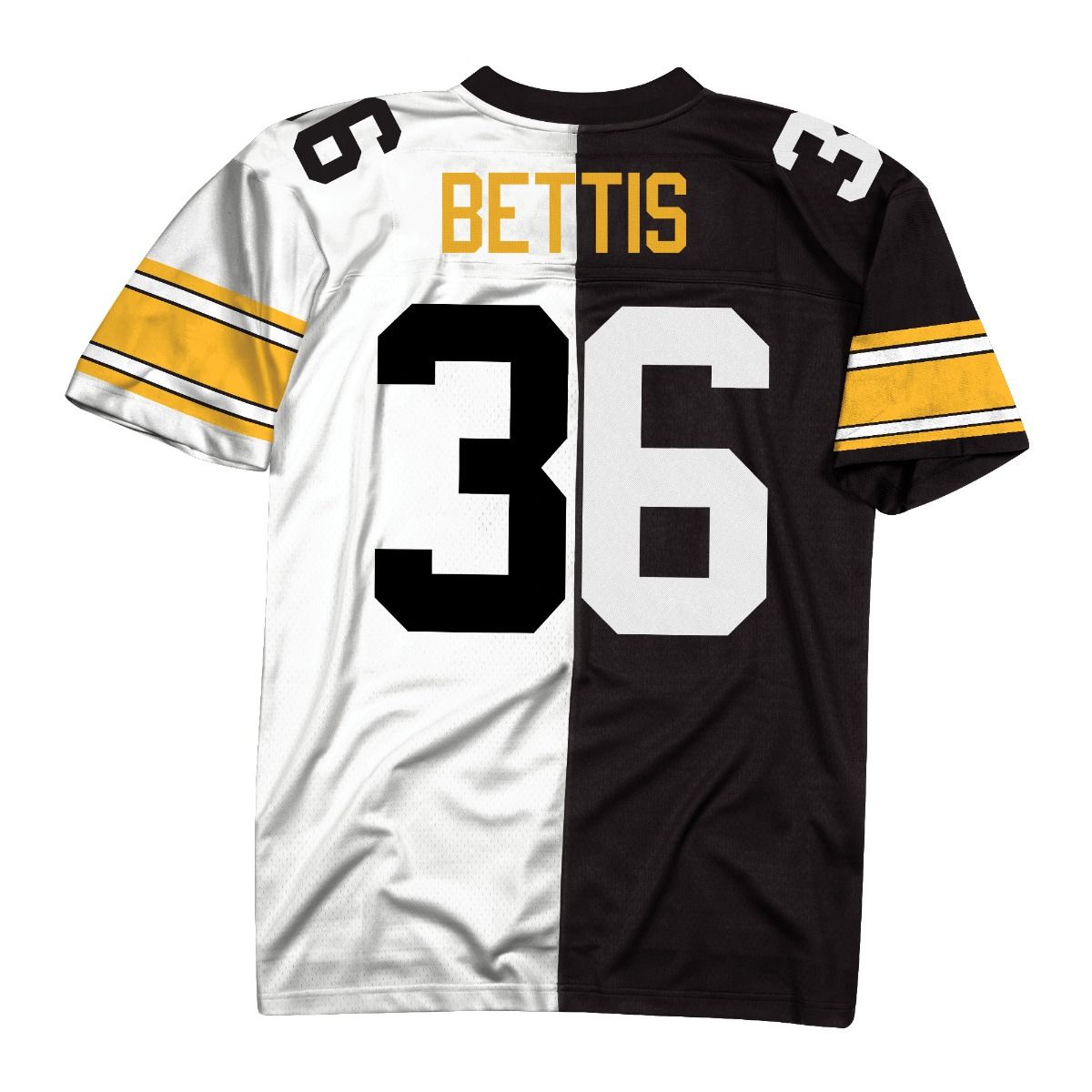 Jerome Bettis #36 Mitchell & Ness Men's Replica Limited Split Jersey 4 Jerome Bettis #36 Mitchell & Ness Men's Replica Limited Split Jersey