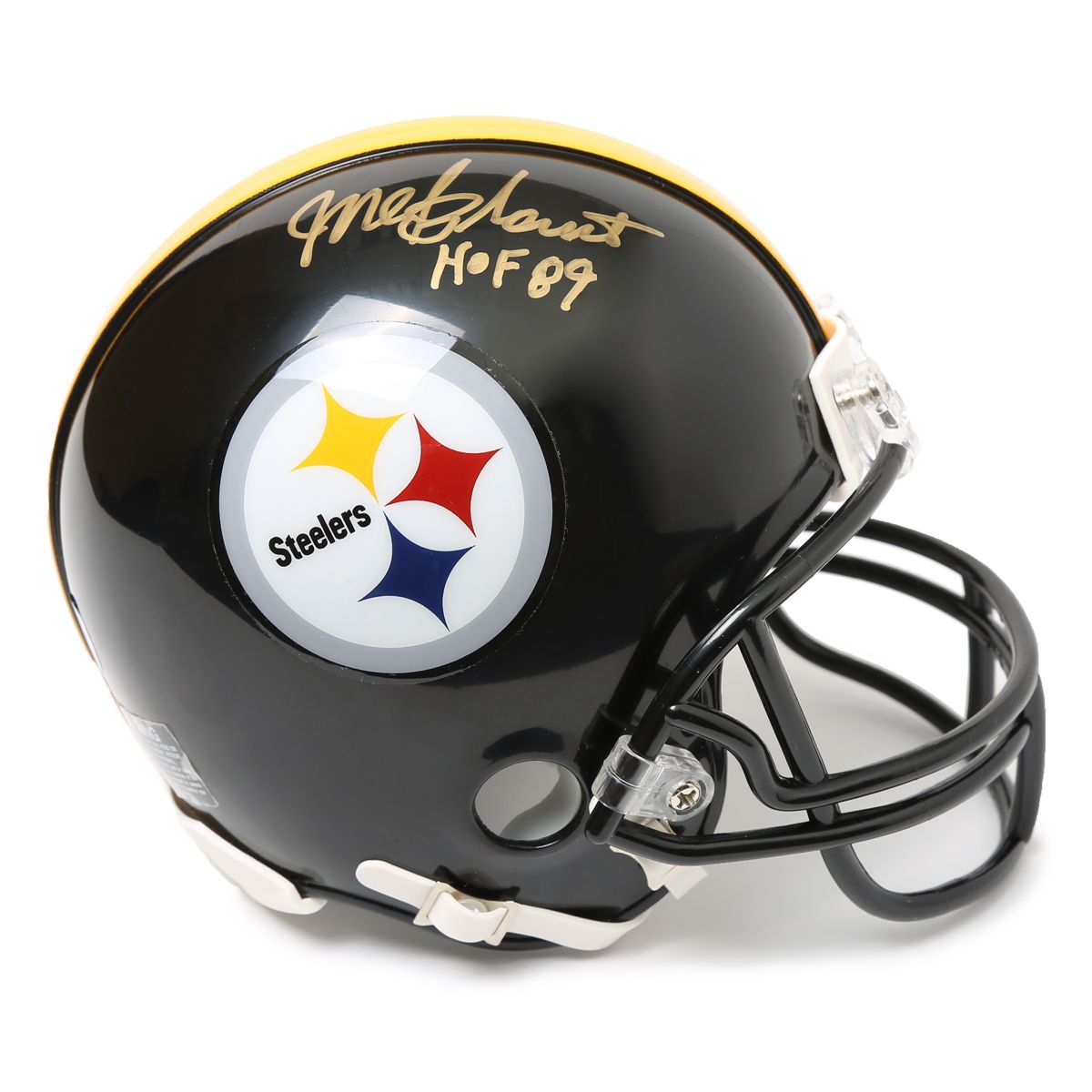 Pittsburgh Steelers #47 Mel Blount Autographed Riddell Mini Helmet 3 Pittsburgh Steelers #47 Mel Blount Autographed Riddell Mini Helmet