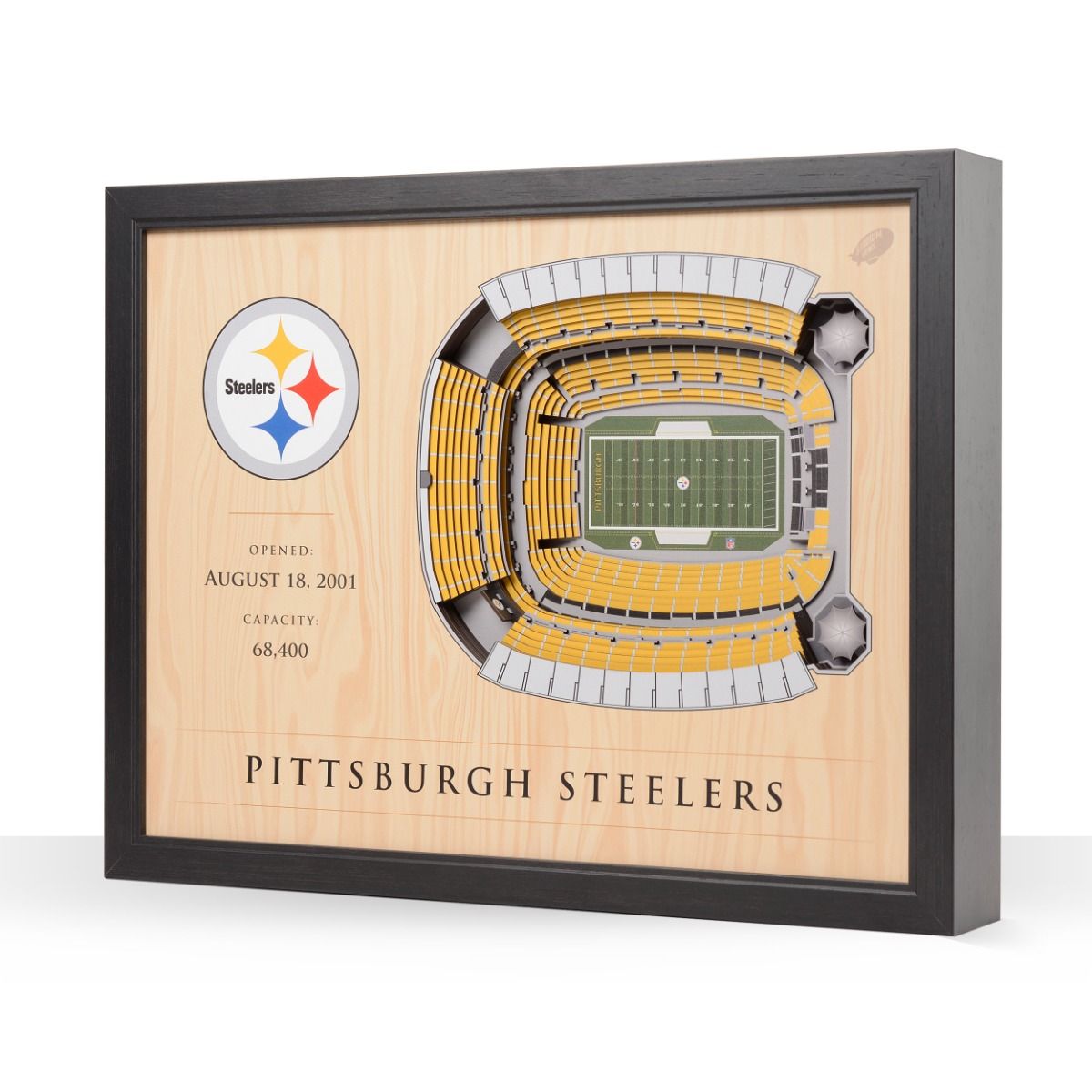 Pittsburgh Steelers Stadium View 3D Wall Art 1 Pittsburgh Steelers Stadium View 3D Wall Art