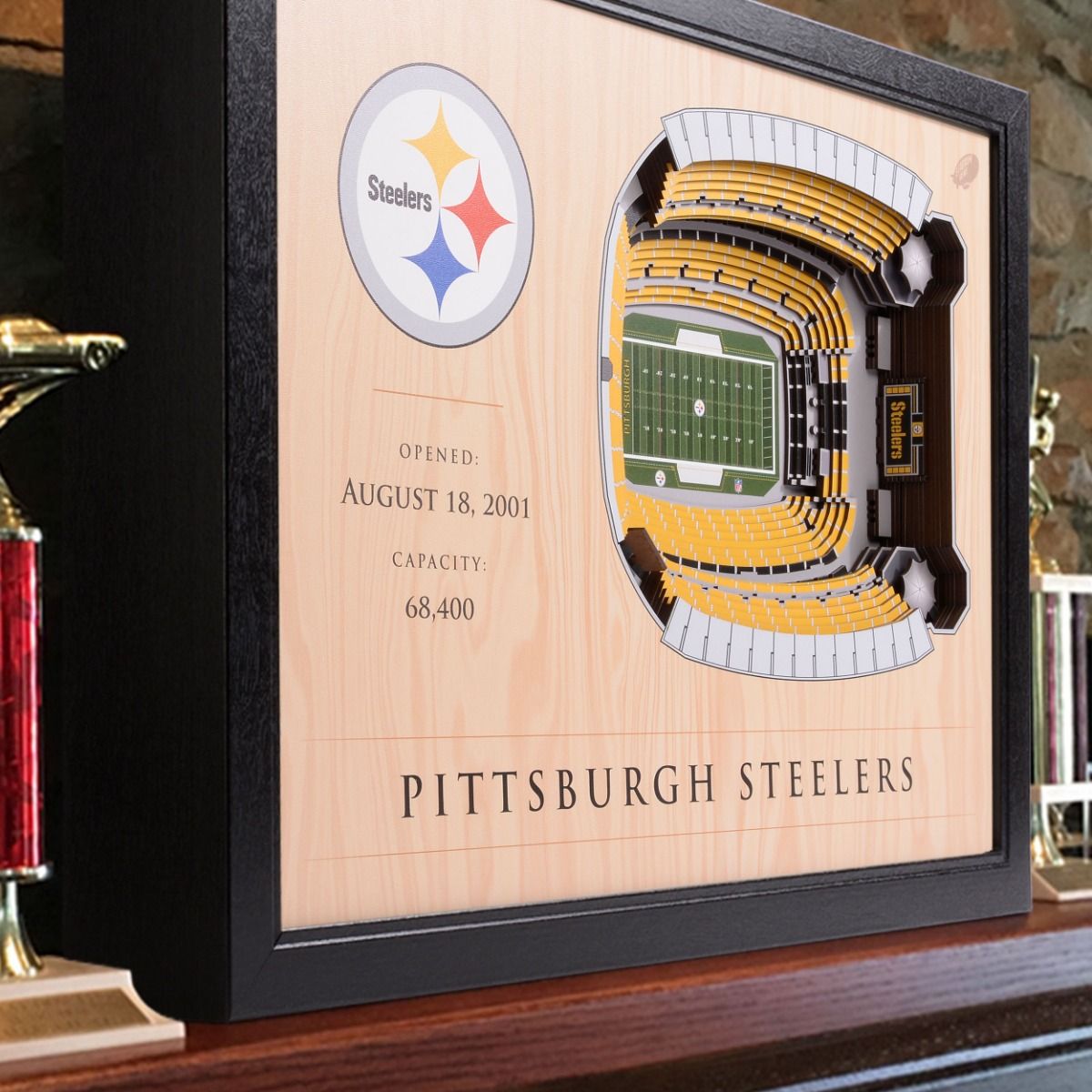 Pittsburgh Steelers Stadium View 3D Wall Art 3 Pittsburgh Steelers Stadium View 3D Wall Art