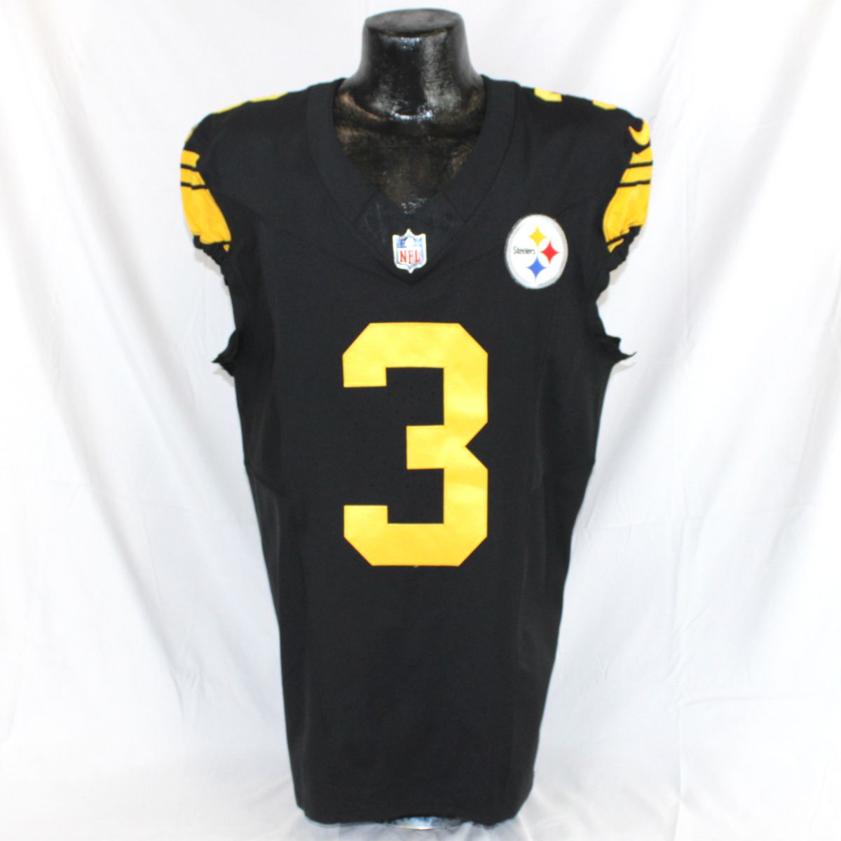 Pittsburgh Steelers #3 Corliss Waitman 2025 Color Rush Game Used Jersey (Laundered) 2 Pittsburgh Steelers #3 Corliss Waitman 2025 Color Rush Game Used Jersey (Laundered)