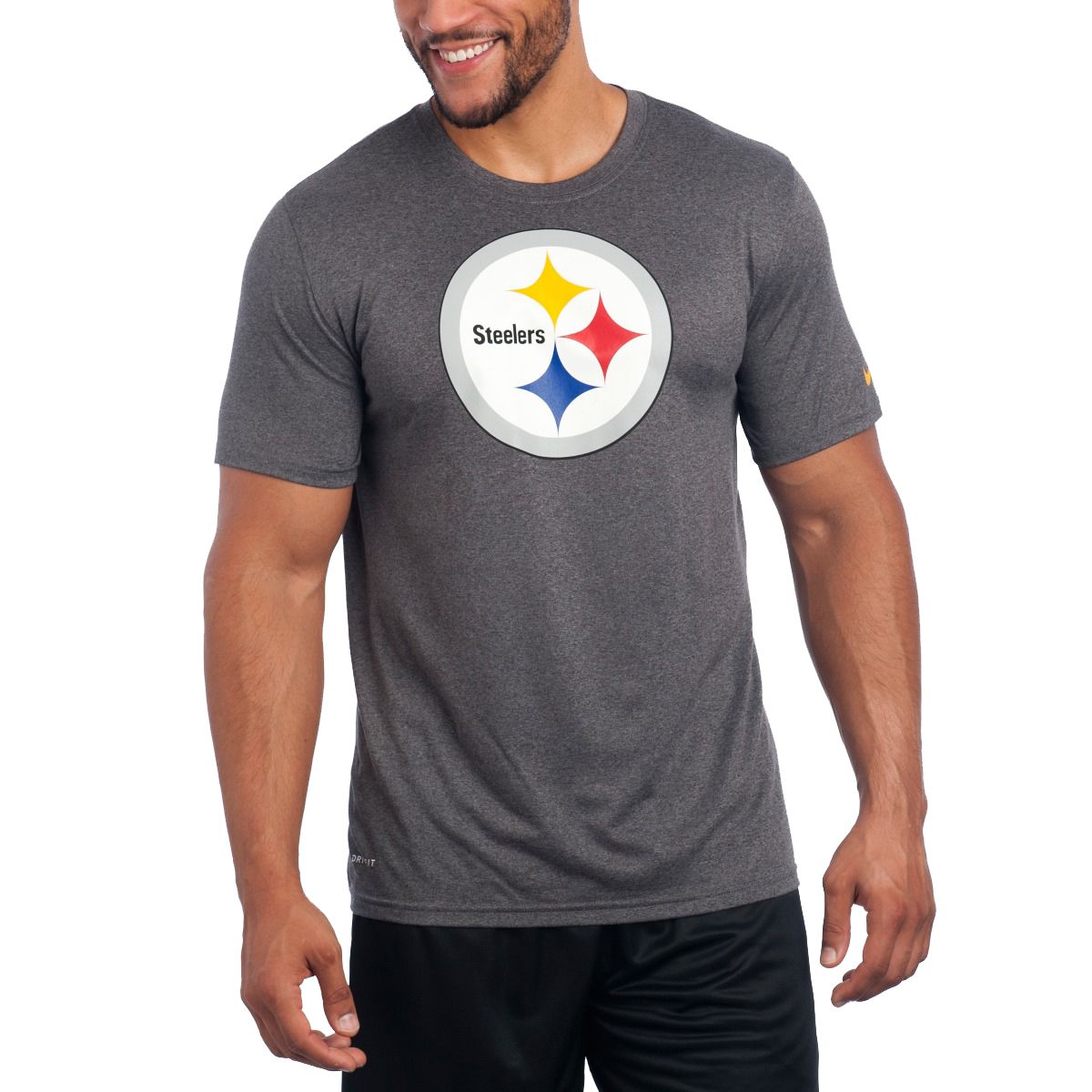 Pittsburgh Steelers Nike Short Sleeve Essential 3 Logo Charcoal T-Shirt 10 Pittsburgh Steelers Nike Short Sleeve Essential 3 Logo Charcoal T-Shirt