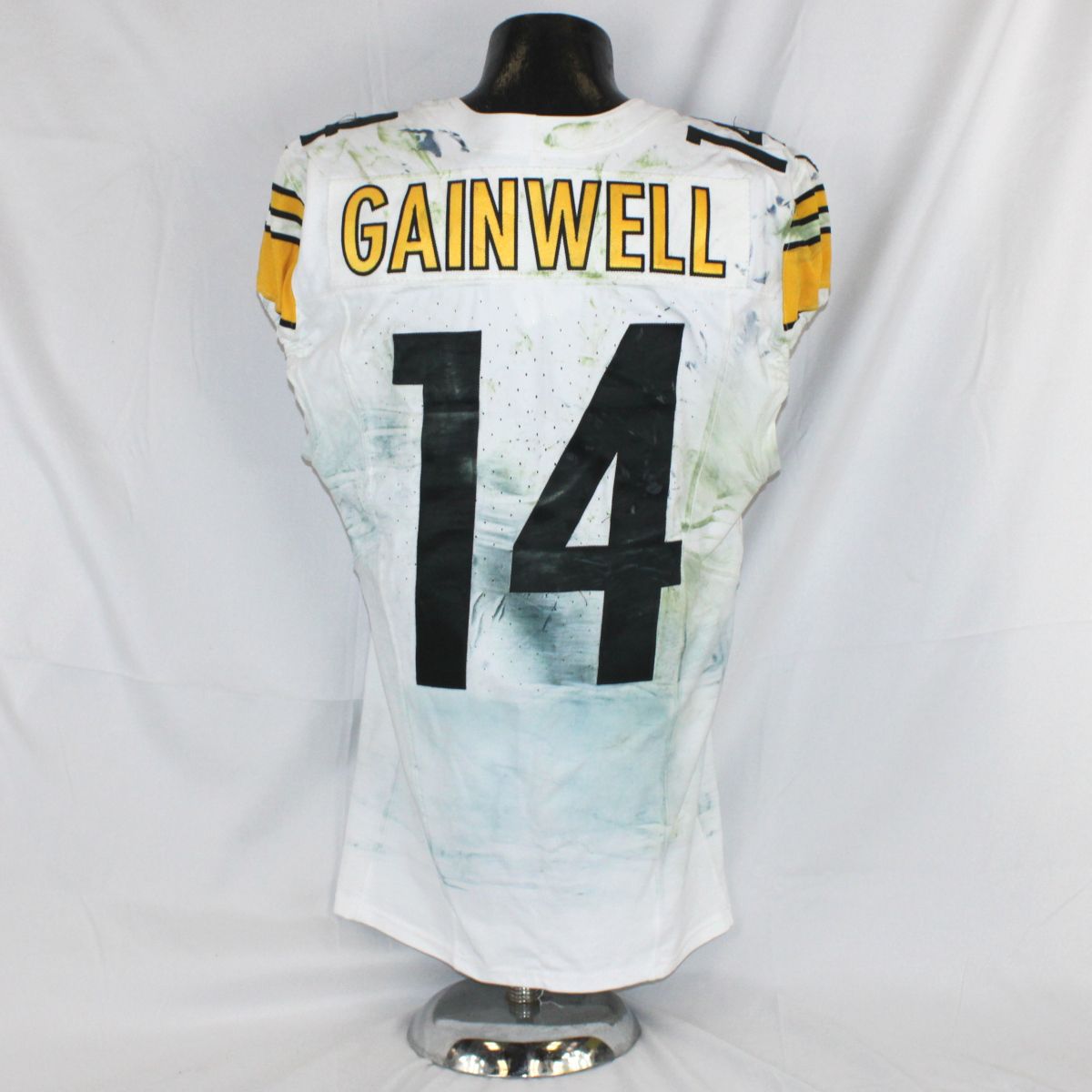 Pittsburgh Steelers #14 Kenneth Gainwell 2025 Away Game Used Jersey